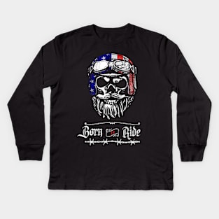 Born To Ride Kids Long Sleeve T-Shirt